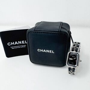 CHANEL Leather Chain Bracelet Watch